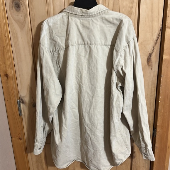 Vintage Keystone Casuals Men’s Khaki Button-Up Shirt - Picture 4 of 4